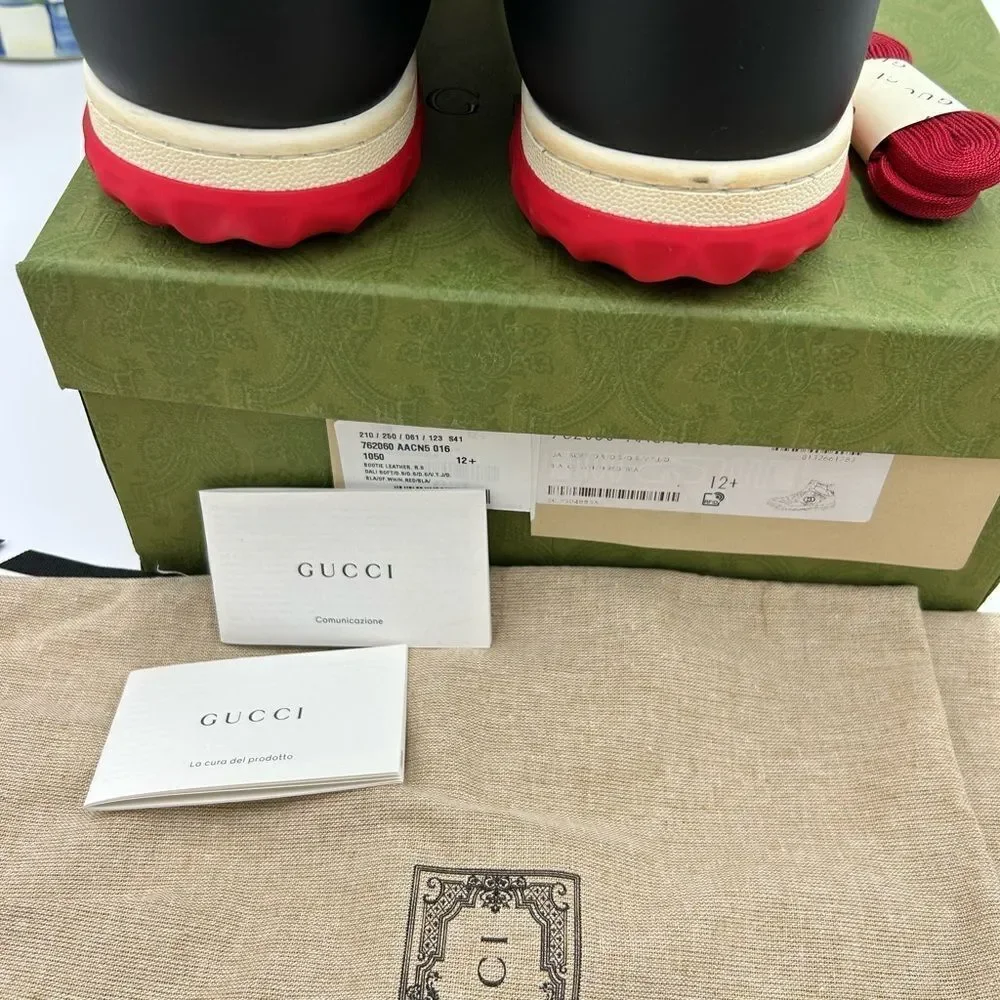 Men’s Gucci Mac 80 leather high top sneaker size 12.5 made in Italy